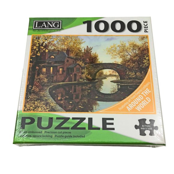 NWT Lang House by the River 1000 Piece Puzzle - Picture 2 of 3